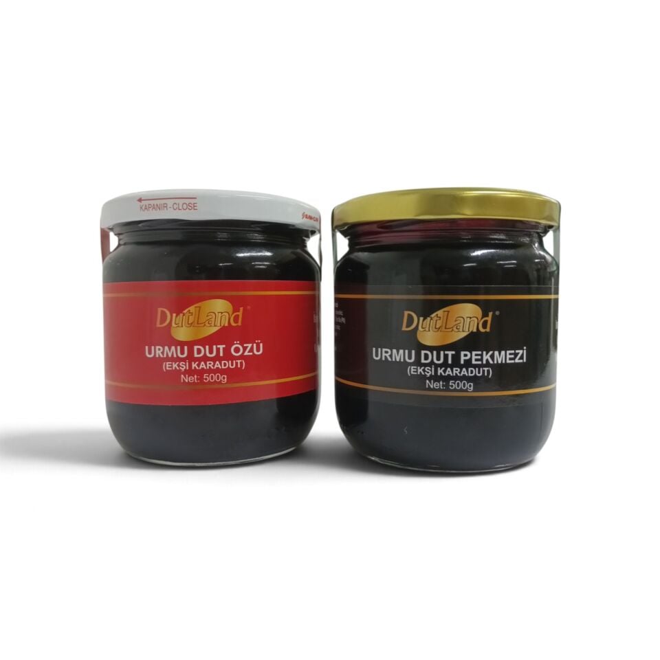 Ekşi Karadut(Urmu Dut) 500g ÖZ & 500g PEKMEZ